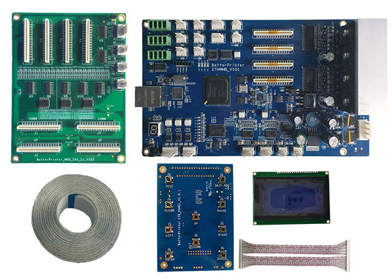 Inkjet printer system DX5 double head gigabit network inkjet board use for White ink pyrography Printer