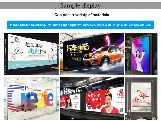 Photo Printer Outdoor Indoor 4720 5113 Advertising UV Printer Car Sticker Light Box Cloth Back Glue Inkjet Printer